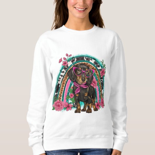 Dachshund Sweatshirt(女性) スウェットシャツ (正面)