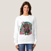 Dachshund Sweatshirt(女性) スウェットシャツ (正面フル)