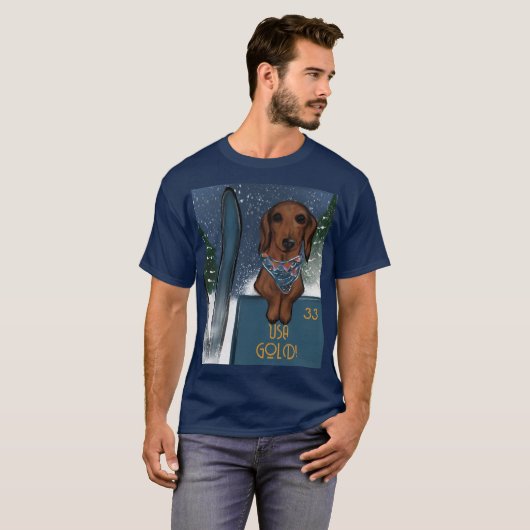 DACHSHUND  Tシャツ (正面フル)
