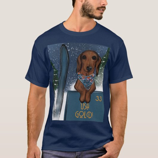 DACHSHUND  Tシャツ (正面)