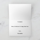 Dachshund Through The Snow カード (内部)