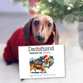 Dachshund Through The Snow カード