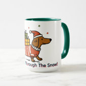 Dachshund Through The Snow マグカップ (正面右)