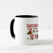 Dachshund Through The Snow Christmas Dog Lover マグカップ (正面左)
