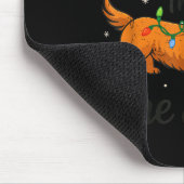 Dachshund Through The Snow Christmas Pajama Toddle マウスパッド (コーナー)