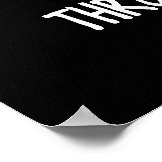 Dachshund Through The Snow Christmas Pun Dark BG ポスター (角)