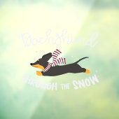 『Dachshund Through the Snow (GraphicLoveShop)』 ウィンドウサイン (シート3)