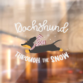 『Dachshund Through the Snow (GraphicLoveShop)』 ウィンドウサイン (シート2)