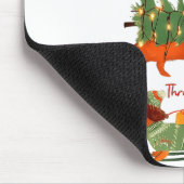 Dachshund Through The Snow Merry Christmas Dachshu マウスパッド (コーナー)