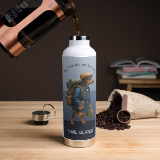 Dachshund Trail Blazer Hiker Drawstring Adventure  ウォーターボトル