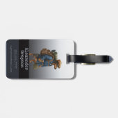 Dachshund Trail Blazer Hiker Personalized  Luggage ラゲッジタグ (裏面横)