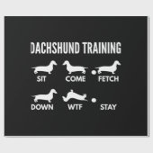 Dachshund Training Dachshund Dog ラッピングペーパー (フラット)