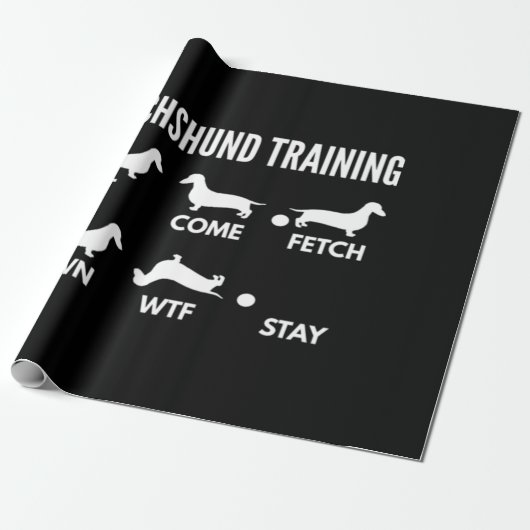Dachshund Training Dachshund Dog ラッピングペーパー (アンロールド)