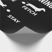 Dachshund Training Dachshund Dog ラッピングペーパー (角)