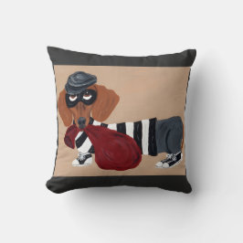 Dachshund Treat Thief Burglar クッション