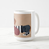 Dachshund Treat Thief Burglar コーヒーマグカップ (正面右)