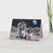 Dachshund Valentine Card シーズンカード (裏面)