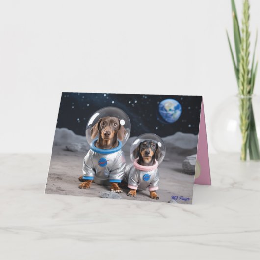 Dachshund Valentine Card シーズンカード (裏面)