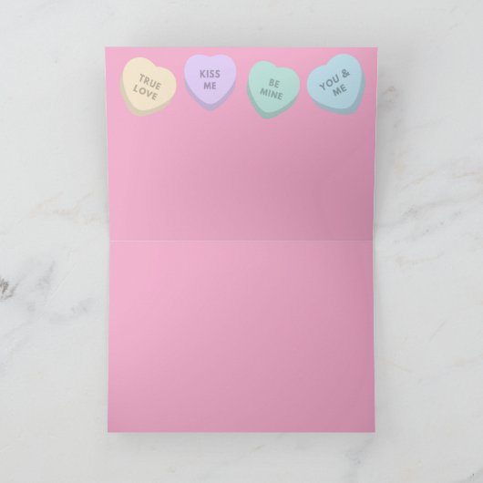 Dachshund Valentine Card シーズンカード (内部)