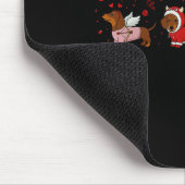 Dachshund Valentine Dachshund Valentine’s Day Saus マウスパッド (コーナー)