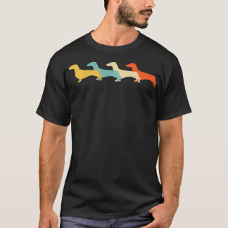 Dachshund Vintage Retro Sausage Dog Hound Lover 60 Tシャツ