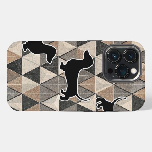 Dachshund Walking iPhoneケース (裏面横)