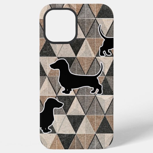 Dachshund Walking iPhoneケース (裏面)