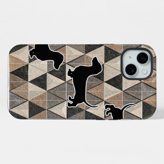 Dachshund Walking iPhoneケース (裏面横)