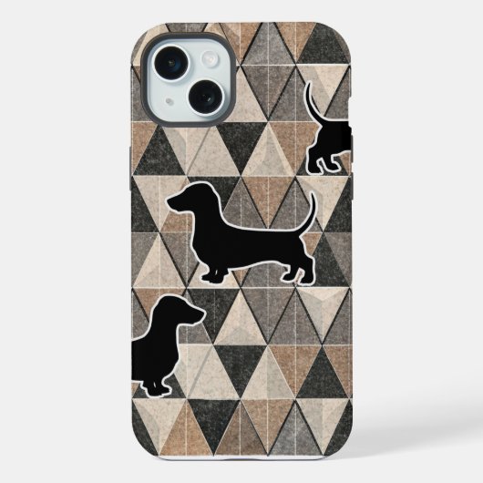 Dachshund Walking iPhoneケース (裏面)