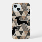 Dachshund Walking iPhone 15ケース (裏面)