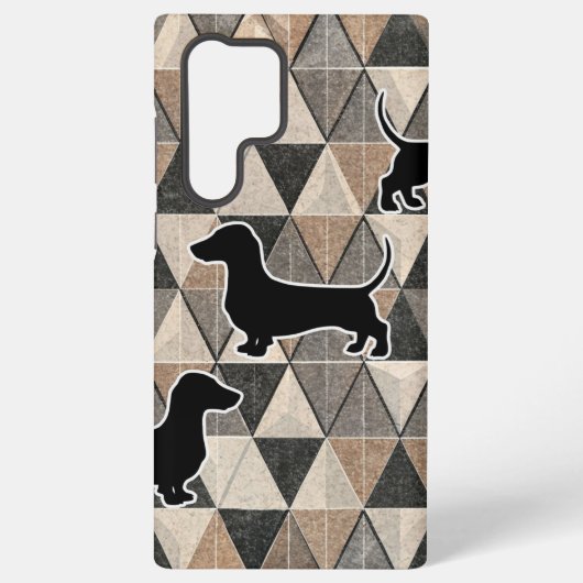 Dachshund Walking Samsung Galaxyケース (裏面)
