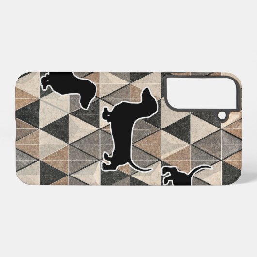 Dachshund Walking Samsung Galaxyケース (裏面横)