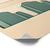 Dachshund Wall Art Japanese Style Bathroom Print ポスター (角)