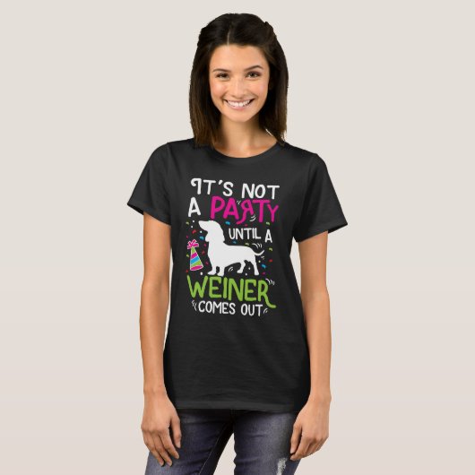 Dachshund Weiner Dog Funny Tシャツ (正面フル)