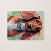 DACHSHUND Wienerdogおもしろいキッズパズル ジグソーパズル (横)