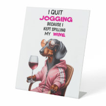 Dachshund Wine Drinker