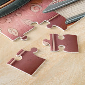 Dachshund With Coffee ジグソーパズル (側面)