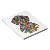 Dachshundsすべてを改善する ノートパッド (アングル)