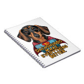 Dachshundsすべてを改善する ノートブック (右側)