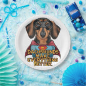 Dachshundsすべてを改善する ペーパープレート (パーティー)