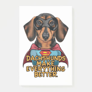 Dachshundsすべてを改善する ポストイット