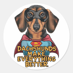 Dachshundsすべてを改善する ラウンドシール