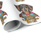 Dachshundsすべてを改善する ラッピングペーパー (ロールコーナー)