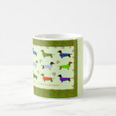 Dachshunds Christmas mug コーヒーマグカップ (正面右)