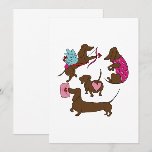 DACHSHUNDS CUPID  アドバイスカード (正面/裏面)