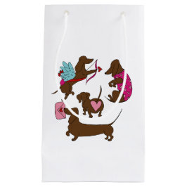 DACHSHUNDS CUPID スモールペーパーバッグ