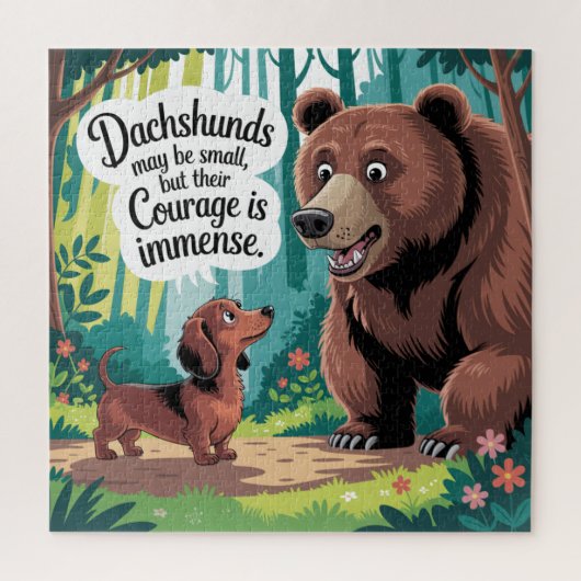 Dachshunds May Be Small ジグソーパズル (縦)
