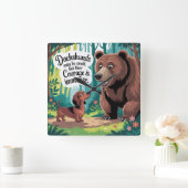 Dachshunds May Be Small スクエア壁時計 (ホーム)