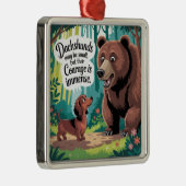 Dachshunds May Be Small メタルオーナメント (右)