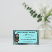 Dachsund Black & Tan Doxy名刺 名刺 (スタンド正面)